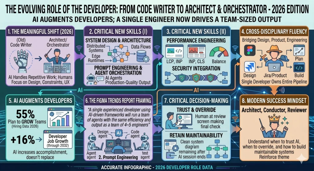 The developer's role in 2026 Infographic
