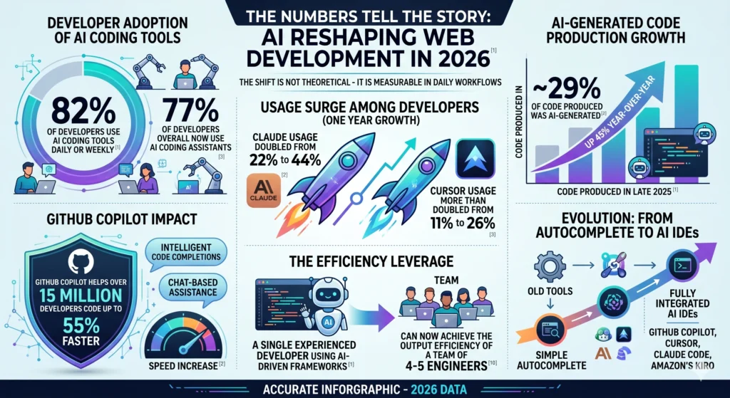web development in 2026 Infographic
