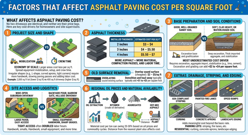 Smart Savings: Asphalt Paving Cost Per Square Foot 2 Factors That Affect Asphalt Paving Cost Per Square Foot