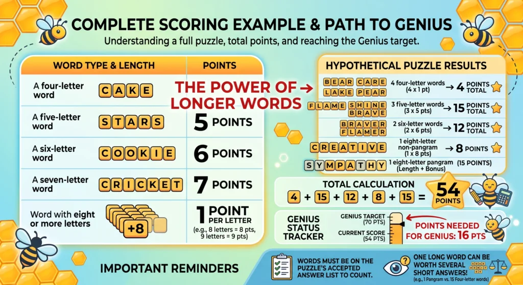 A complete scoring example Infographic