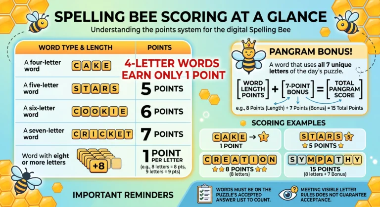 NYT Spelling Bee Scoring Explained