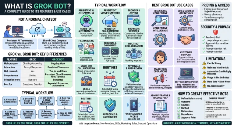 What Is Grok Bot Infographic